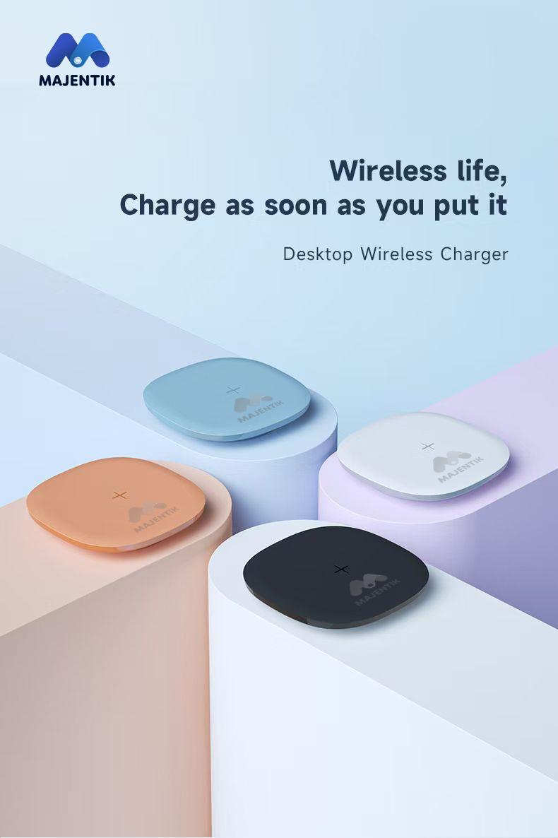 MAJENTIK MW-21 Wireless Charger – Fast Charging for Apple & Android Devices