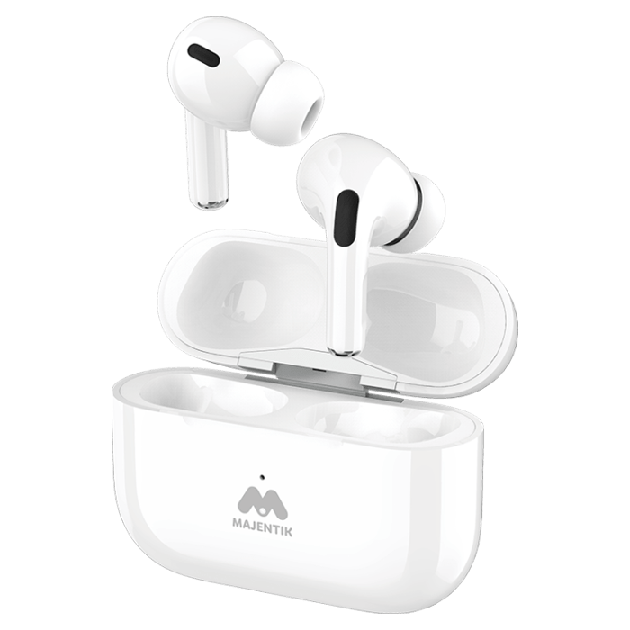 Majentik Buds Pro Wireless Earbuds with ANC and HD Sound – Bluetooth 5.3, 250mAh Charging Case