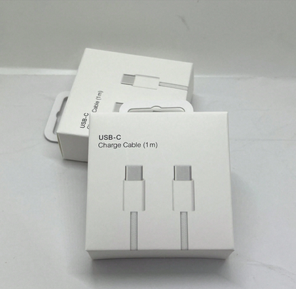 USB-C إلى USB-C (1 متر) –كابل شحن سريع مضفر توصيل طاقة 60 واط 