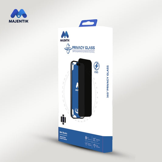   iPhone -  حماية خصوصية كاملة لهواتف Majentik 360° Privacy Glass واقي شاشة
