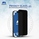   iPhone -  حماية خصوصية كاملة لهواتف Majentik 360° Privacy Glass واقي شاشة