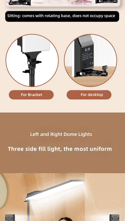  ملء – 3 أوضاع ألوان مع حامل ثلاثي القوائم قابل للتعديل وجهاز تحكم عن بعد RL-150 شريط  LED  إضاءة