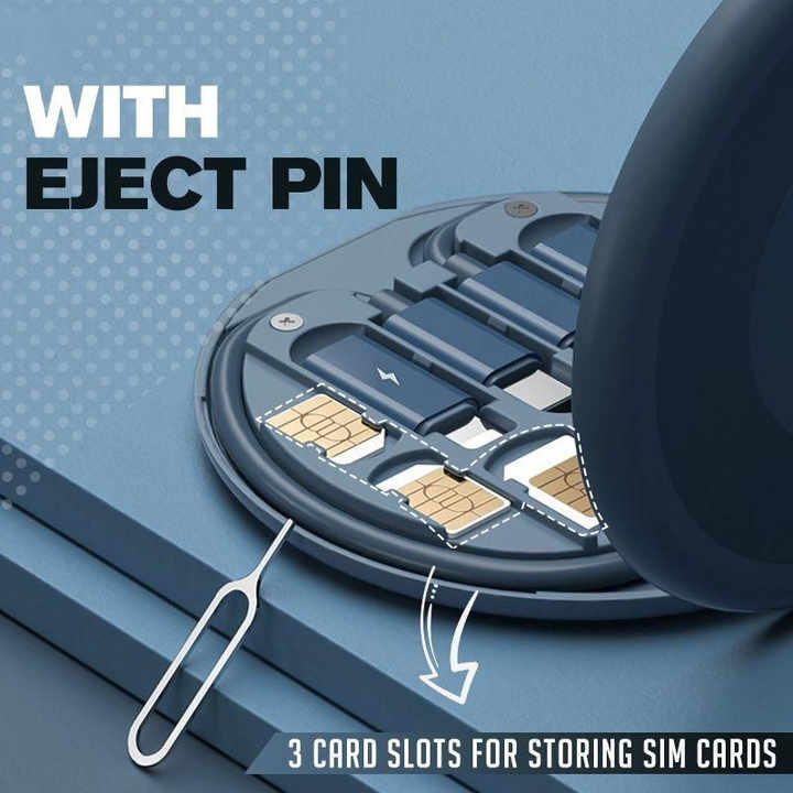 6-in-1 Multifunctional Charging Cable Kit | Type-C, Micro USB, Lightning, USB Adapter Set