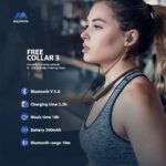  Bluetooth - 18 ساعة تشغيل، V5.0، صوت جهير عميق Majentik Free Collar 3 طوق عنق لاسلكي بتقنية