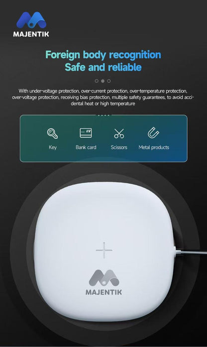   Apple و Android اللاسلكي – شحن سريع لأجهزة  MAJENTIK MW-21 شاحن