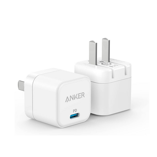  بقوة 20 واط – قابس قابل للطي،  iPhone والمزيد شحن شاحن Anker USB-C سريع لـ