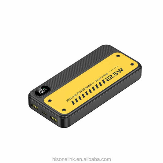 High-Capacity 20000mAh Power Bank – 22.5W Super Fast Charging – Dual USB & Type-C – Digital Display