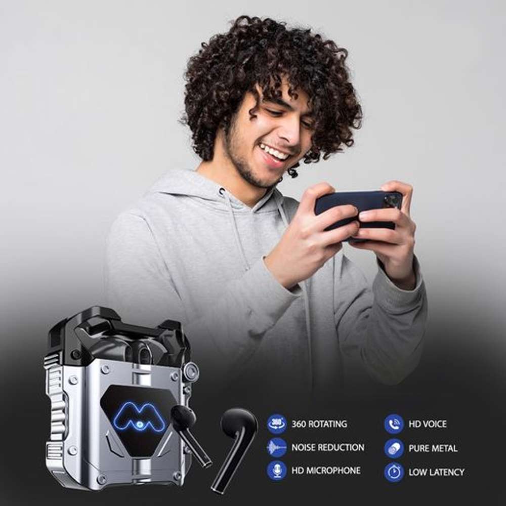 Majentik Iron Pods Gaming Earbuds with HD Mic & Noise Reduction