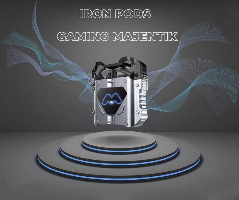 Majentik Iron Pods Gaming Earbuds with HD Mic & Noise Reduction