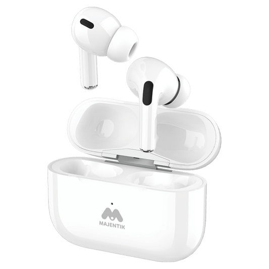 Majentik Buds Pro Wireless Earbuds with ANC and HD Sound – Bluetooth 5.3, 250mAh Charging Case