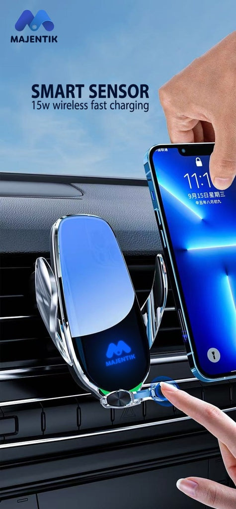   شاحن سيارة لاسلكي  ذكي بقدرة 15 واط مع حساس MAJENTIK MW19